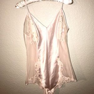 Victorias Secret Satin & Lace Bodysuit